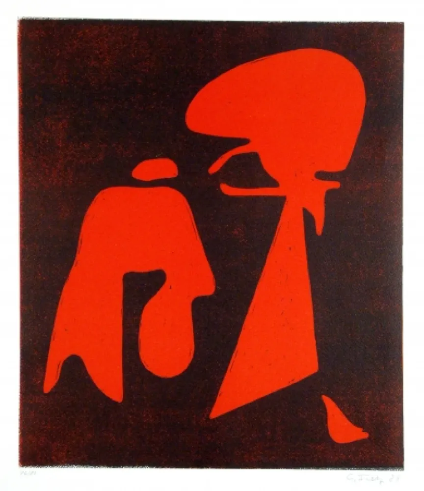 Xilogravura Fietz - Untitled (Abstraction)