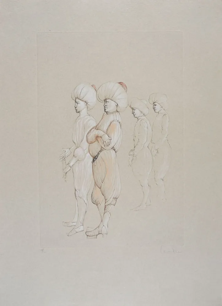 Água-Forte Fini - Conte de la 672 ème Nuit - VII