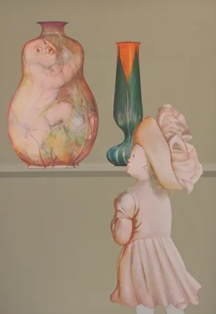 Litografia Fini - La leçon de fragilité