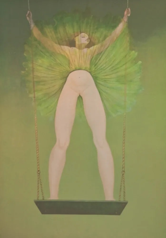 Litografia Fini - La Leçon de lévitation