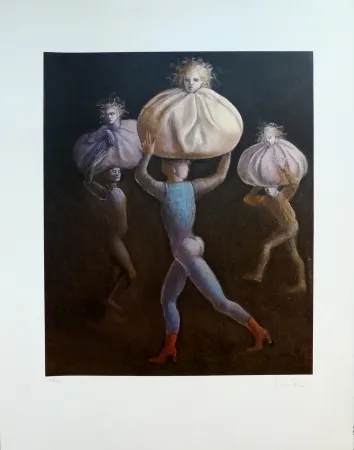 Litografia Fini - Le Bal des Ingrats