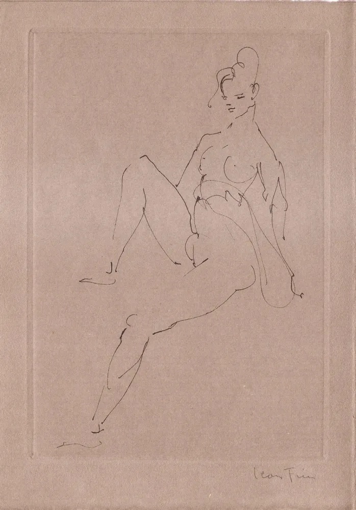 Livro Ilustrado Fini - L'épouse infidèle.  Poemes.  Deux eaux-fortes originales de Leonor Fini.