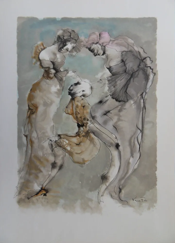 Gravura Fini - Les deux maitresses