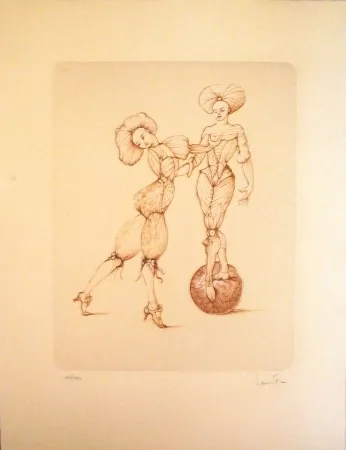 Gravura Fini - Les Jumelles 