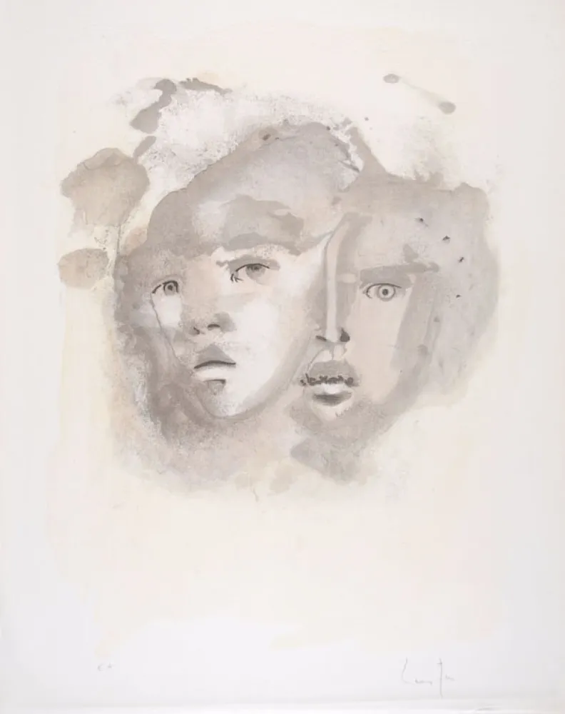 Litografia Fini - Portrait imaginaire brun