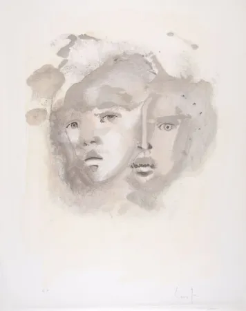 Litografia Fini - Portrait imaginaire brun