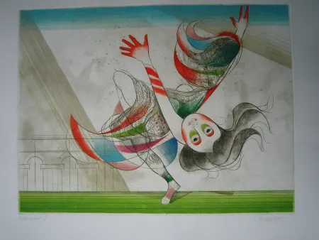 Água-Forte E Água-Tinta Finsterer - Tanz der Salome