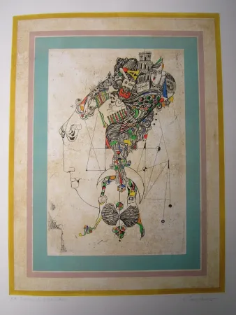 Água-Forte E Água-Tinta Finsterer - Traum der alten Dame