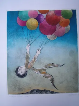 Água-Forte E Água-Tinta Finsterer - Wunschtraum I