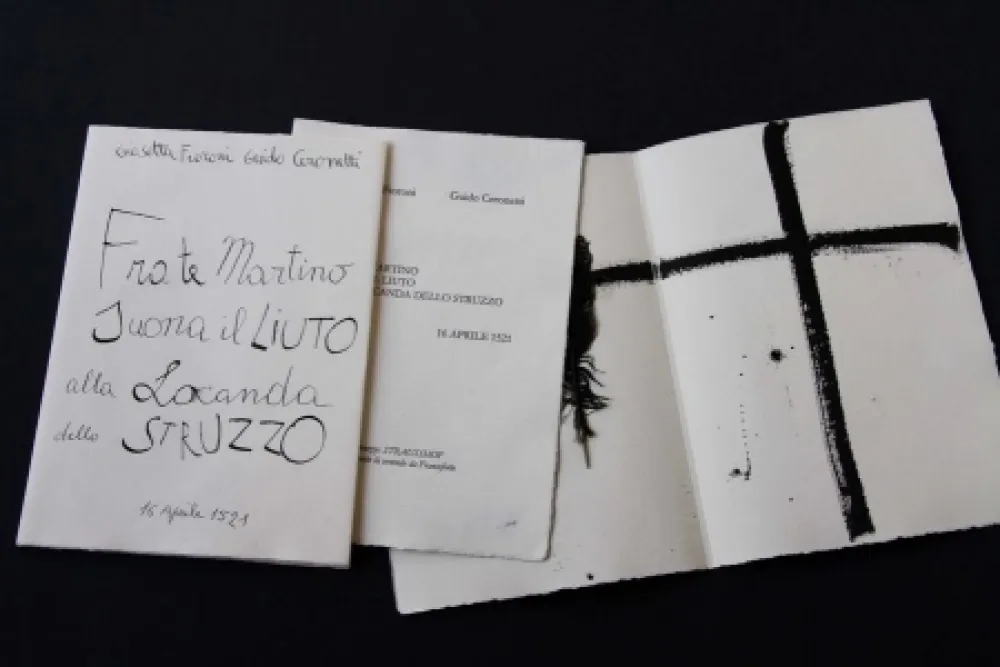 Livro Ilustrado Fioroni - Frate Martino suona il liuto alla locanda dello struzzo