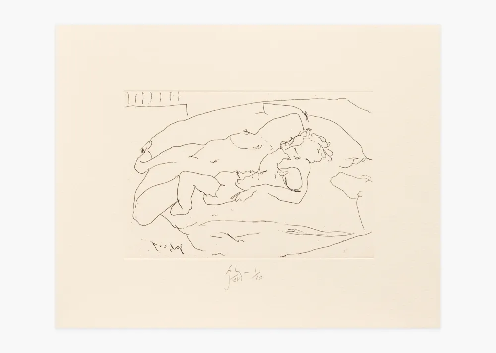 Gravura Flanagan - Mother with suckling child