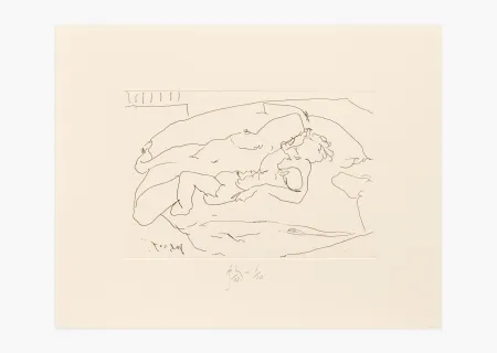 Gravura Flanagan - Mother with suckling child