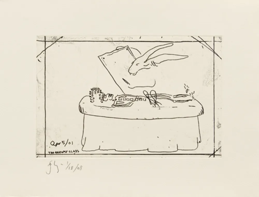 Gravura Flanagan - The anatomy class