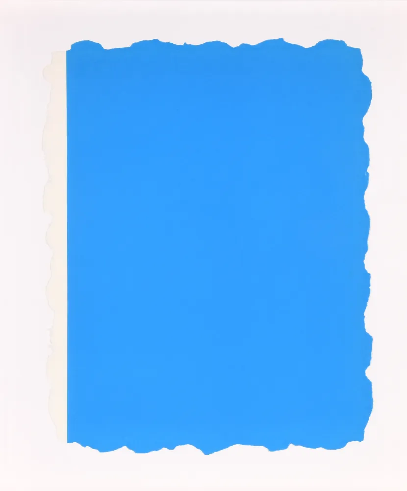 Água-Tinta Flavin - Untitled, from Sequences - Blue