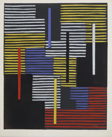 Litografia Fleischmann - Avant l'Op Art