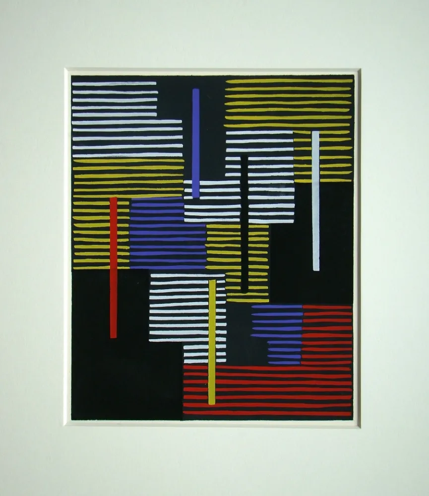 Estêncil Fleischmann - Composition abstrait