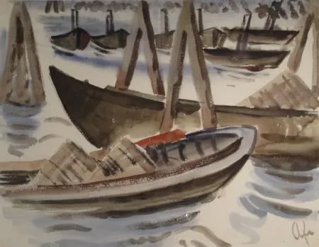 Sem Técnica Fleischmann - Fischerboote im Hafen