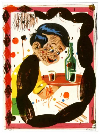 Litografia Flores - Familia feliz 6