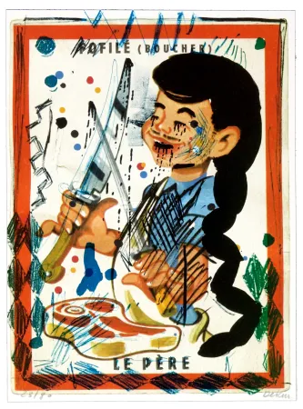 Litografia Flores - Faufilé (Boucher)