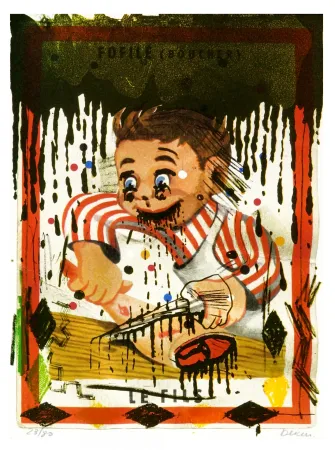 Litografia Flores - Fofilé (Boucher) 