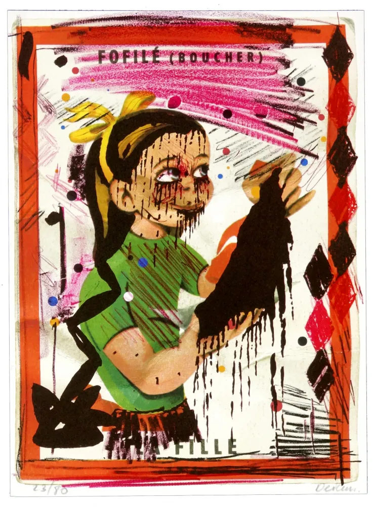 Litografia Flores - Fofilé (Boucher)