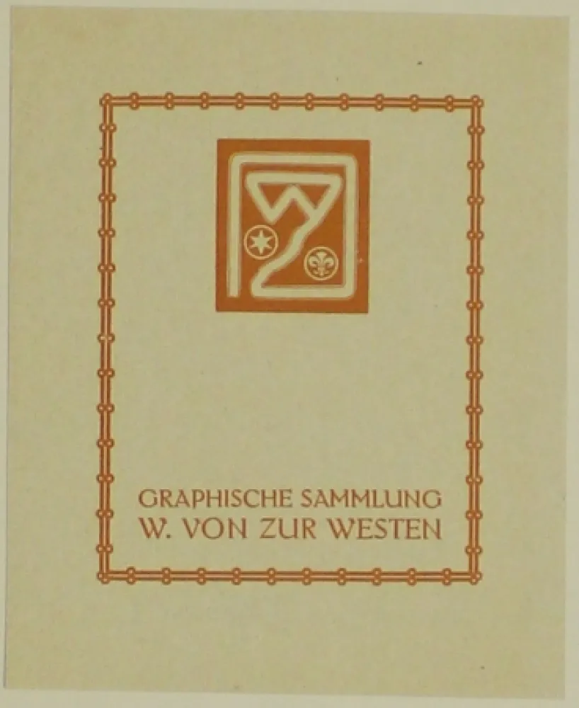 Xilogravura Fölkersam (Von) - Graphische Sammlung W. von Zur Westen