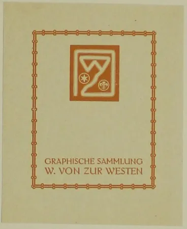 Xilogravura Fölkersam (Von) - Graphische Sammlung W. von Zur Westen