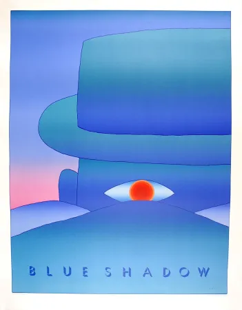 Cartaz Folon - Blue Shadow (L'Aube, 1972)