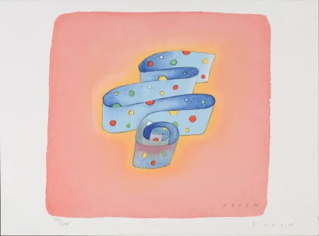 Litografia Folon - Flag Series - United Nations