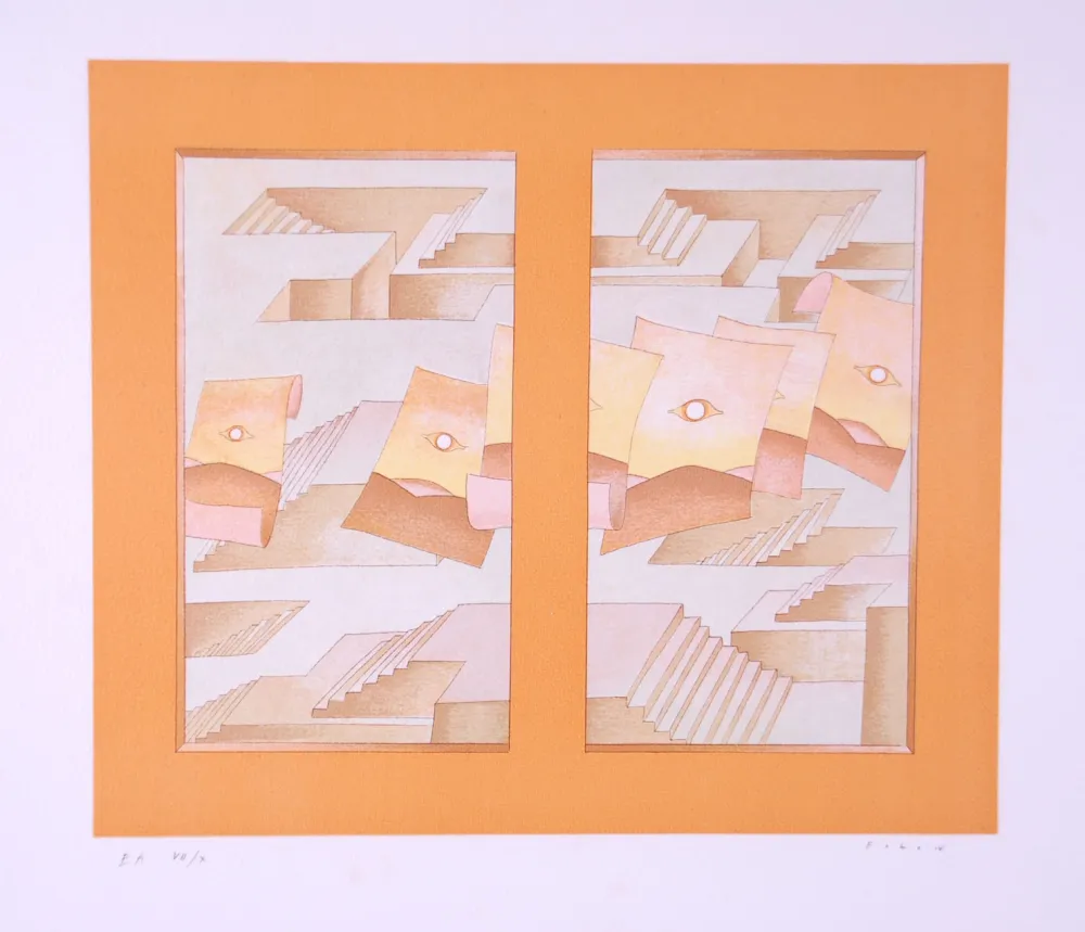 Litografia Folon - Image pour Berggruen