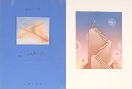 Livro Ilustrado Folon - L'Artiste Folon - Devos