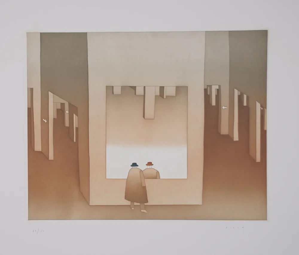 Água-Forte E Água-Tinta Folon - Le Miroir