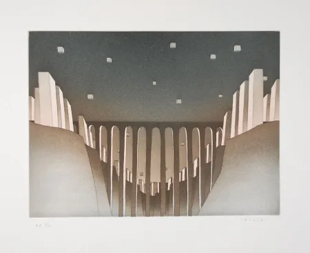 Água-Forte E Água-Tinta Folon - Le viaduc