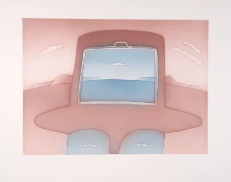 Água-Forte E Água-Tinta Folon - Lointains un Nuage