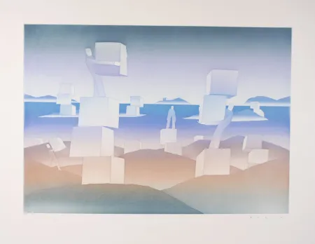 Água-Forte E Água-Tinta Folon - Man at work