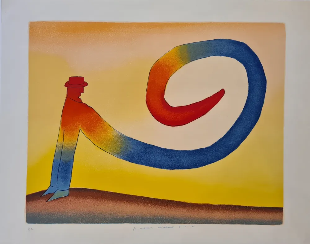 Litografia Folon - Sans titre 