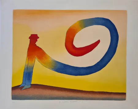 Litografia Folon - Sans titre 