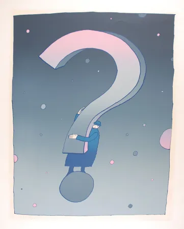 Serigrafia Folon - What ?