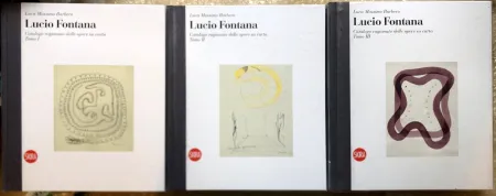 Livro Ilustrado Fontana - Lucio Fontana. Catalogo ragionato dell'opera su carta. (English /  Italian : Catalogue raisonné of the works on paper