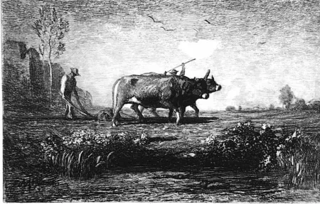 Água-Forte Fontanesi - Il lavoro. Seconda versione