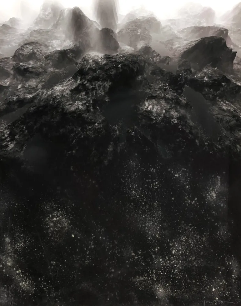 Estêncil Fontcuberta - Untitled (Orogenesis. Man Ray – Marcel Duchamp)