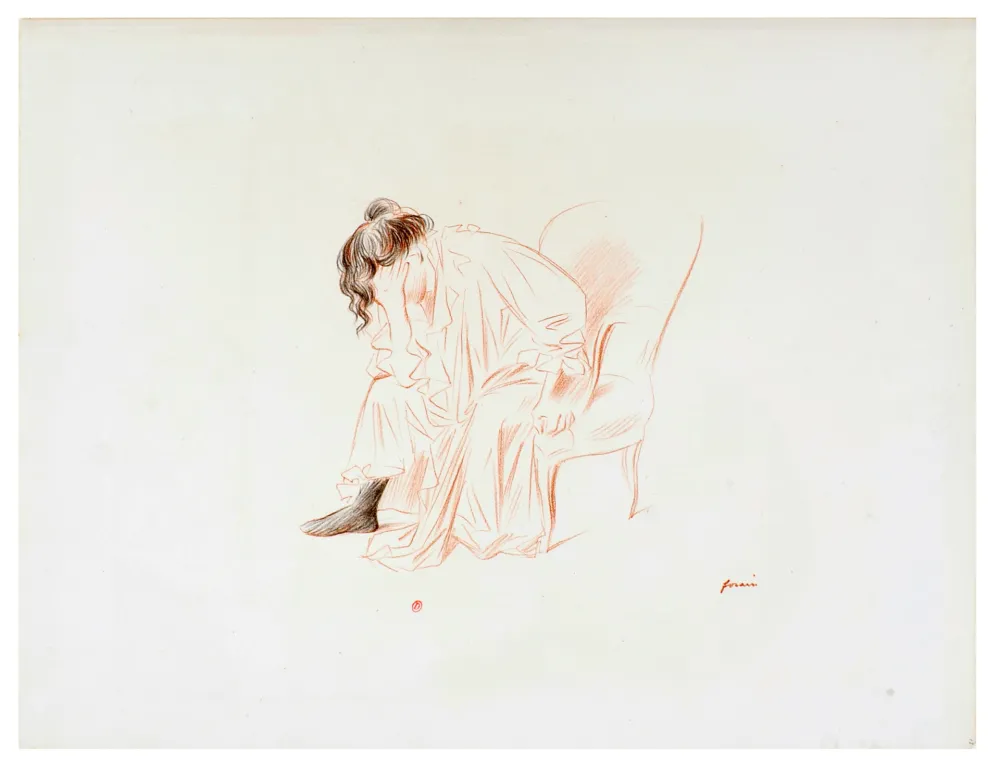 Litografia Forain - Etude