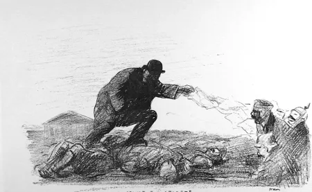 Litografia Forain - La séance fut secrete