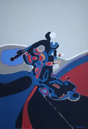 Serigrafia Foucault - Composition abstrait