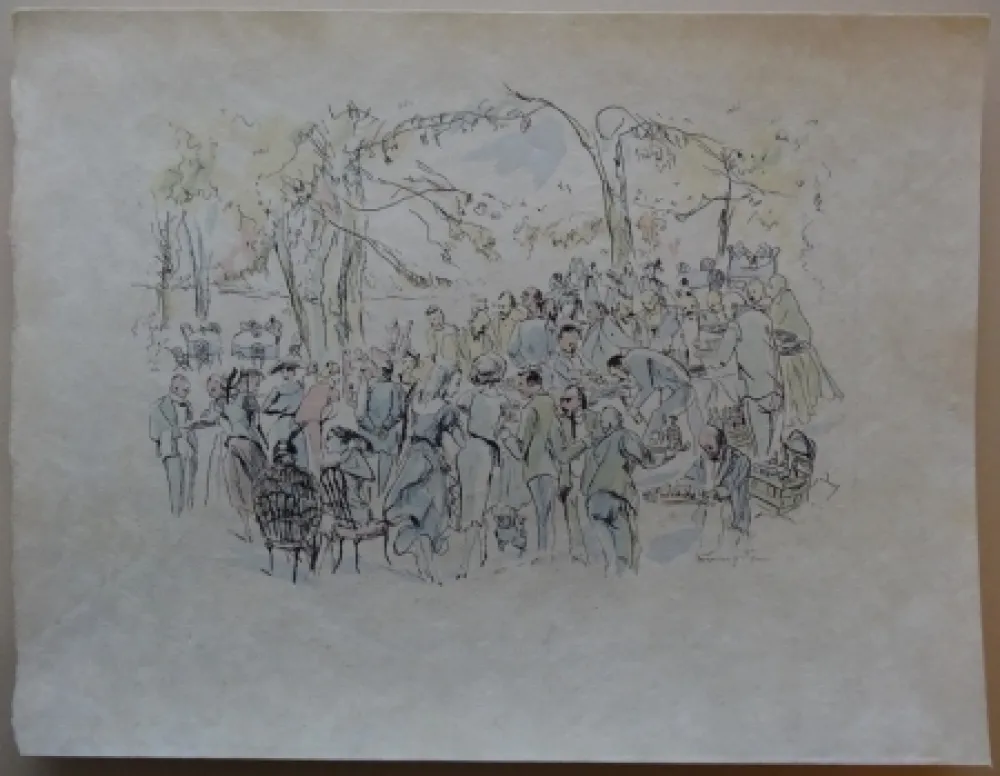 Água-Forte Foujita - Garden Party