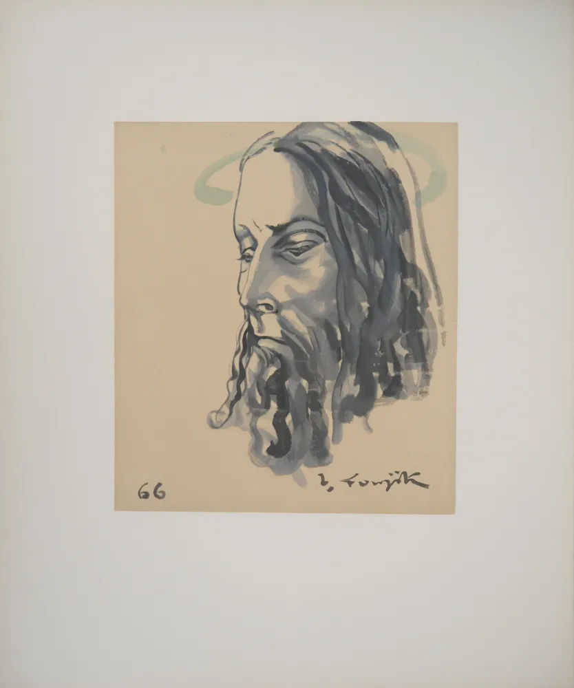 Gravura Foujita - Le Christ