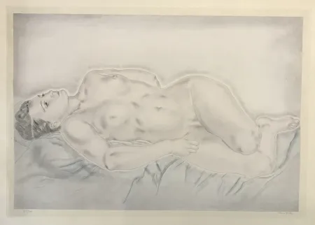 Água-Forte E Água-Tinta Foujita - Reclining Nude (From Femmes)