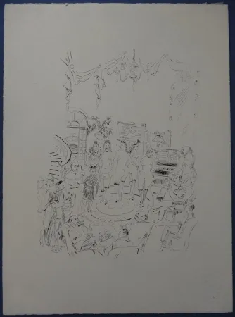 Água-Forte Foujita - Rivière enchantée - Cabaret