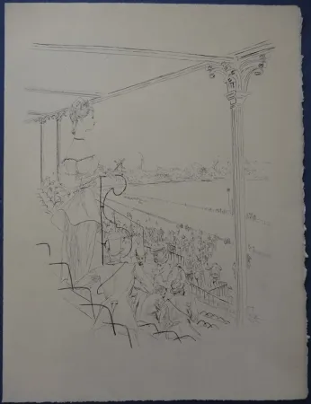 Água-Forte Foujita - Rivière enchantée - Champ de courses