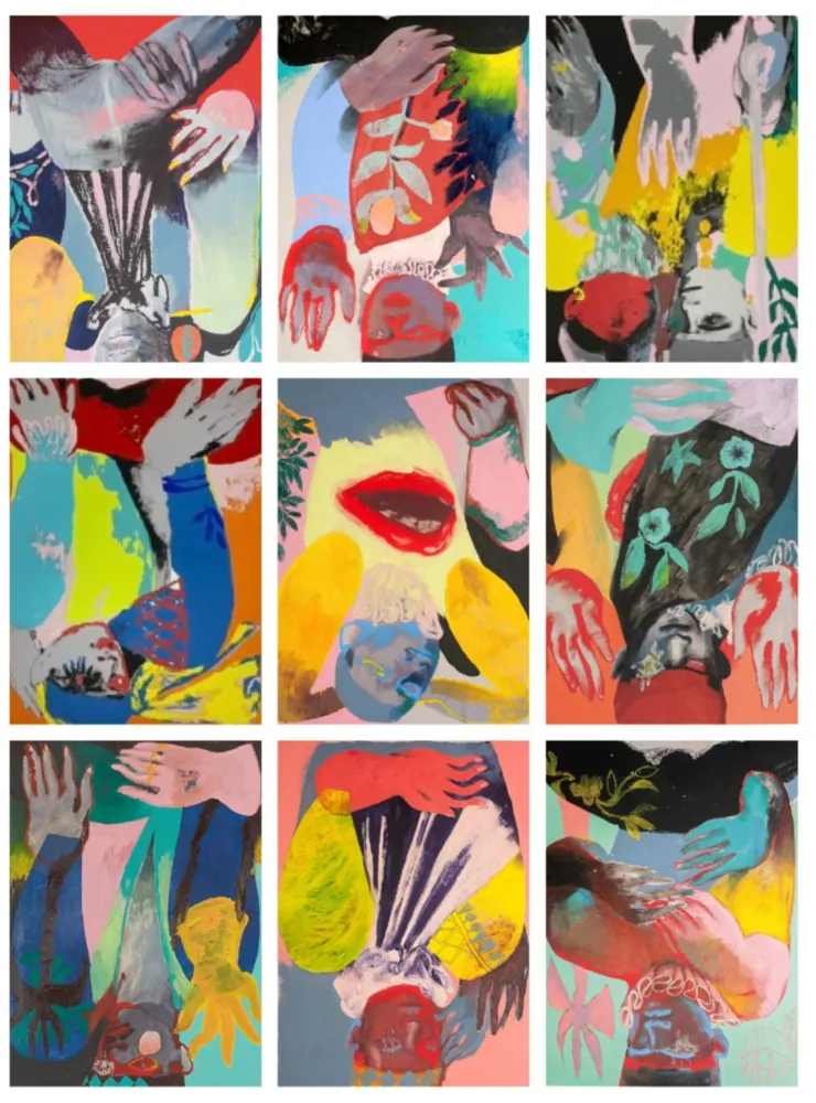 Múltiplo Foxton - Violet (set of 9)